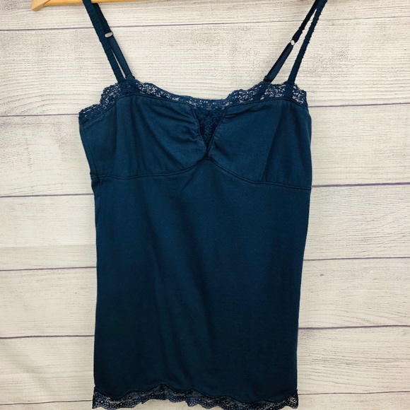 American Eagle Outfitters Tops - American Eagle Blue Tank Top Lace Medium
